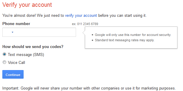 New Gmail Account