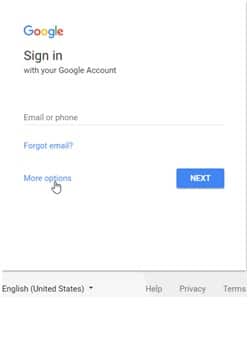 Sign in Google mail