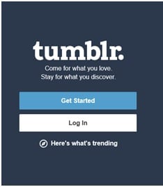 Tumblr login