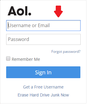 AOL Mail Sign In
