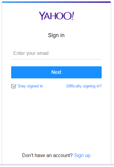 Sign ymail page com up Create a