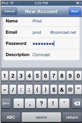 configure-comcast-email-on-iphone-ipad-steps2