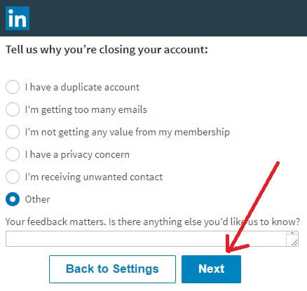 delete-LinkedIn-account