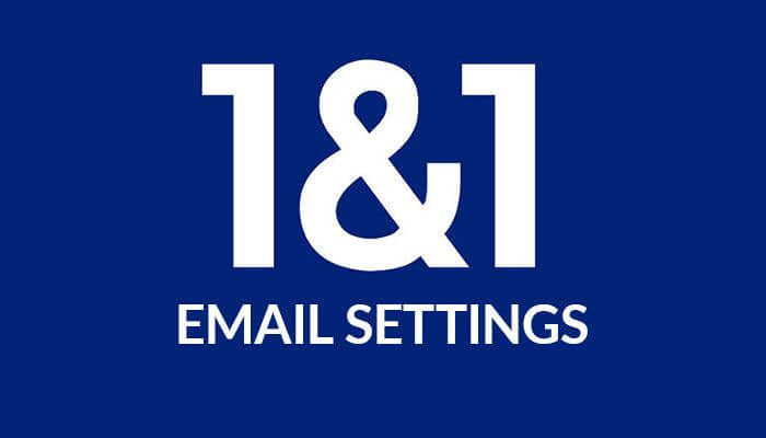 1-and-1-email-settings